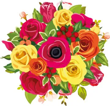 Roselline da colori misti con Verde e Fiori Decorativi di stagione in Confezione a Tono. Esprime Allegria, Felicità e Affetto. Adatto per occasioni come Compleanni, Amicizia, Amore, Felicitazioni, Nascita, Anniversari e Inaugurazioni.